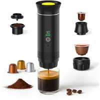 MMOBIEL Machine à café portable avec auto-chauffage et USB-C - Machine à expresso