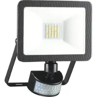 Elro Projecteur LED Eclairage de jardin avec détecteur de mouvement, noir plat, résistant aux intempéries IP54