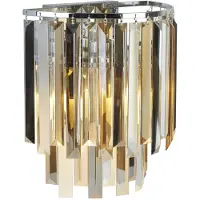Searchlight Applique murale, chrome, 29 cm, CLARISSA
