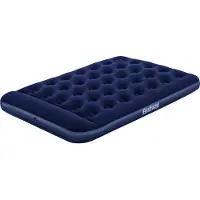 Bestway Lit à air Blue Horizon Step avec pompe à pied interne Double XL/Lo 191 x 137 x 28 cm
