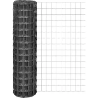 vidaXL Clôture Euro en acier 10 x 1,5 m Gris