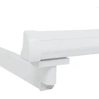 vidaXL Cadre De Store Rétractable Manuel Blanc 3 X 2 M Aluminium