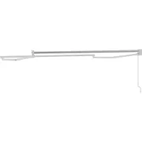 vidaXL Structure de parasol manuelle télescopique, blanche, 3,5 x 2 m