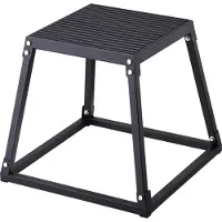 Vevor Boîte de Pliométrie 458 mm Plateforme Pliométrique Antidérapante Charge 227 kg Boîte à Saut Musculation Fitness Crossfit pour Entraînement Pliométrique Step-up Pompe Squat Gym Domicile Noir