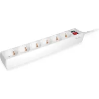 Equip 245552 power extension 1.5 m 6 prise(s) AC Indoor White