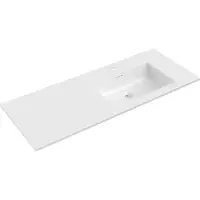 Mexen Otis lavabo encastré à droite 121 x 46,5 cm, blanc brillant - 25181200P