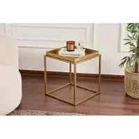 Skye Decor , Shb-018-A, table basse, dorée, 100 % MÉTAL, 45 x 45 x 52 cm
