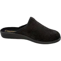 Fischer Pantoufles pour homme en velours côtelé, modèle 204230, pointure : 42 EU, couleur : marron