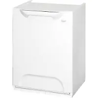 Artplast Eco-Logico R34-1WS Corbeille à couvercle basculant 34 x 29 x 47 cm, blanche