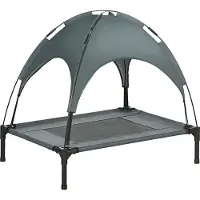 PawHut canopy dog bed raised pet bed breathable taffeta fabric D04-058