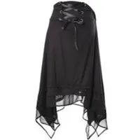 Poizen Industries Jupe mi-longue Gothic de - Zemira Skirt - XS - XL - pour Femme - noir - Taille S