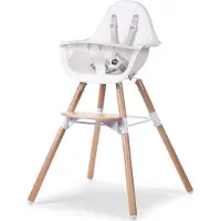 Childwood EVOLU 2 STUHL NATUR / WEISS 2 en 1 + ANNEAU ; CHEVOCHNW