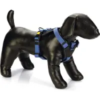 Beeztees Harnais en Y pour chien Parinca en nylon haut de gamme, bleu
