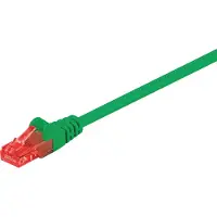 Goobay Câble patch CAT 6, U/UTP, vert, 25 m - Conducteur en aluminium recouvert de cuivre (CCA)