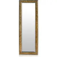 Casa Chic Norwich miroir cadre en bois rectangulaire 130 x 45 cm design mosaïque