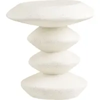 Ebuy24 Inge table basse table d’appoint Ø36 cm blanche.