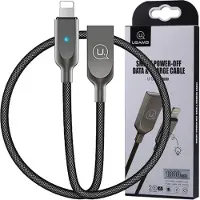 Usams Kabel Power-Off U-Sun Lightningczarny/Black 1,9M Ipysusb201 (Us-Sj170)