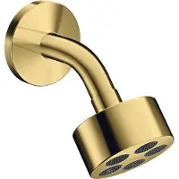 Axor Douche de tête 75 1jet EcoSmart AXOR ONE avec bras de douche polished gold optic (1 Type de jet, 8.70 l/min)