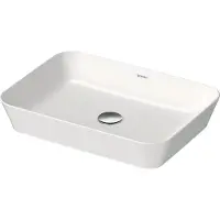 Duravit Vasque à poser CAPE COD o ÜL o HLB 550x400mm blanc satiné (400 mm, 550 mm)