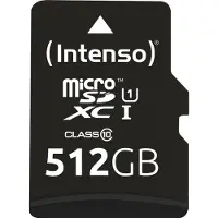 Intenso microSD Karte UHS-I Premium 512 Go Classe 10