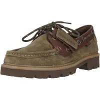 Clarks Chaussure à lacets 'Cleyhill Boat' chocolat / olive