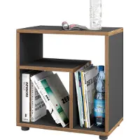 VCM Table d'appoint en bois | Table basse simple | Dimensions H. 55 x W. 50 x D. 30 cm | Table de chevet | Table basse - Zeito