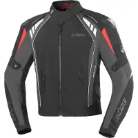 Büse B.Racing Pro blouson textile moto, noir/rouge, 3XL