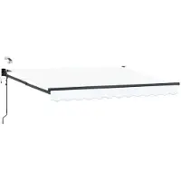 vidaXL Store électrique rétractable blanc 3,5 x 2 m