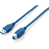 Equip Câble USB 3.0 Type A vers Type B, 3.0m , Bleu