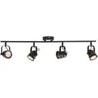 LINDBY Plafonnier , Leonor, dimmable, Noir, Salon / séjour, Métal