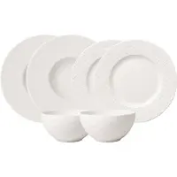 Villeroy & Boch , Collection Manufacture Rock, Ensemble de démarrage blanc, 6 pièces.