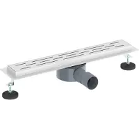 vidaXL Bonde de douche à 362 degrés avec design de ligne Argenté 50 cm