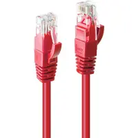 Lindy - Cordon de raccordement - RJ-45 (M) pour RJ-45 (M) - 30 m - UTP - CAT 6 - moulé sans crochet bloqué - rouge