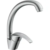 Schutte Mitigeur d'évier avec bec verseur rond DIZIANI chrome