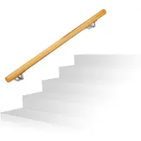 Relaxdays Rampe d?escalier (Hêtre)