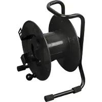 SHOWGEAR 27cm enrouleur noir avec 4 panneaux de montage (sans câble)