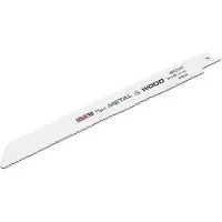 Kreator Lames de scie sabre bi-metal pour bois et metaux 2 lames 225 mm 10 / 14 tpi (2,5 / 1,8 mm)