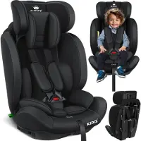 Kidiz Siège auto pour enfants Groupe 1+2+3 9-36 kg Ceinture de sécurité à 5 points, siège auto, siège enfant, repose-tête réglable | Siège rehausseur évolutif de 1 à 12 ans, stable et sûr