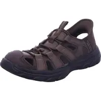 SKECHERS pour homme. 205182 Pantalon Vartan SS de Chocolate Revolted (42), Marron, Plat, Lacets, Casuel, Beachwear