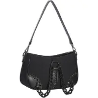 Banned Sac à main interdit - Noir "Earthworm" (ou "Ver de terre")