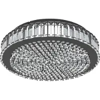 Eglo Plafonnier LED Balparda, plafonnier en cristal à intensité variable, lampe élégante pour salon, éclairage plafond blanc neutre, Ø 41 cm