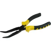 VOREL Pince courbée Pince à bec plat 180 mm CrV V051
