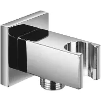Omnires 8876CR sortie de douche avec support inclus, chrome