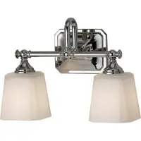 Elstead Lighting Applique de salle de bains Concord, chrome poli, 2xG9x3W, métal, dimensions : 25,7 x 35,6 x 15,2 cm, IP44, Feiss