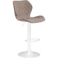 CLP Tabouret de bar Cork tissu blanc