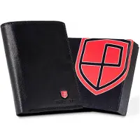 Peterson Portefeuille en cuir pour hommes Foorbidden Noir Taille unique