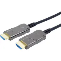 PremiumCord Câble fibre optique HDMI 2.1 Ultra High Speed 8K@60Hz, plaqué or 15m (kphdm21x15)