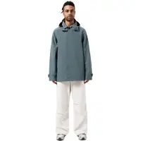 Maium Veste de Pluie Maium Unisex Mac Court Blue Grey-L