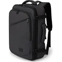 TRVLMORE Sac de voyage - Sac à dos 40L - Bagage à main - Anti-éclaboussures - Sac à dos - Sac de week-end - Mesdames et Messieurs - Anthracite