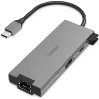 Hama 00200109 station d'accueil USB 3.2 Gen 1 (3.1 Gen 1) Type-C Gris